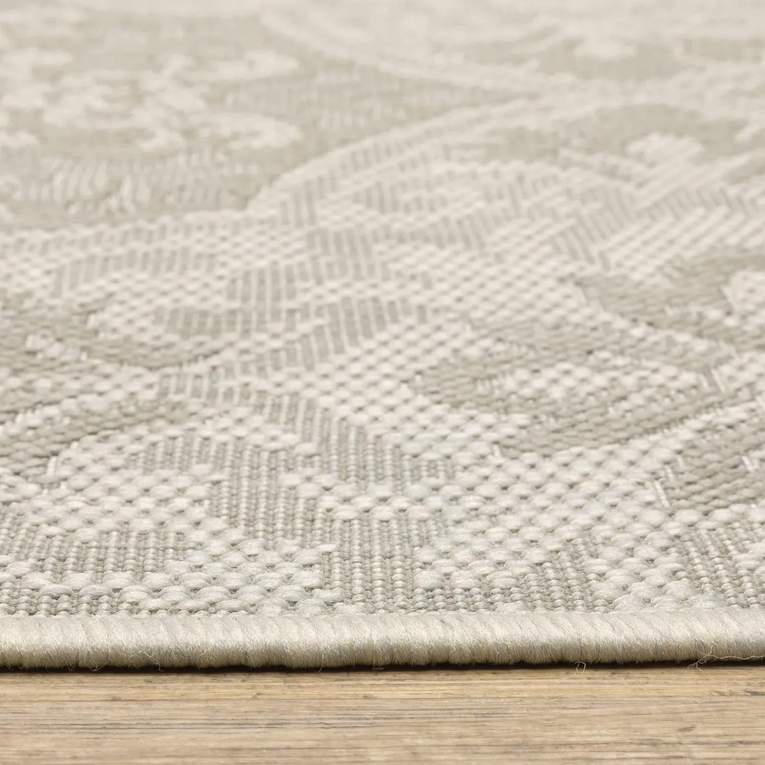 Plow & Hearth Area Rugs>Hamilton Vintage Indoor/Outdoor Rug, 3'3" x 5' Ivory