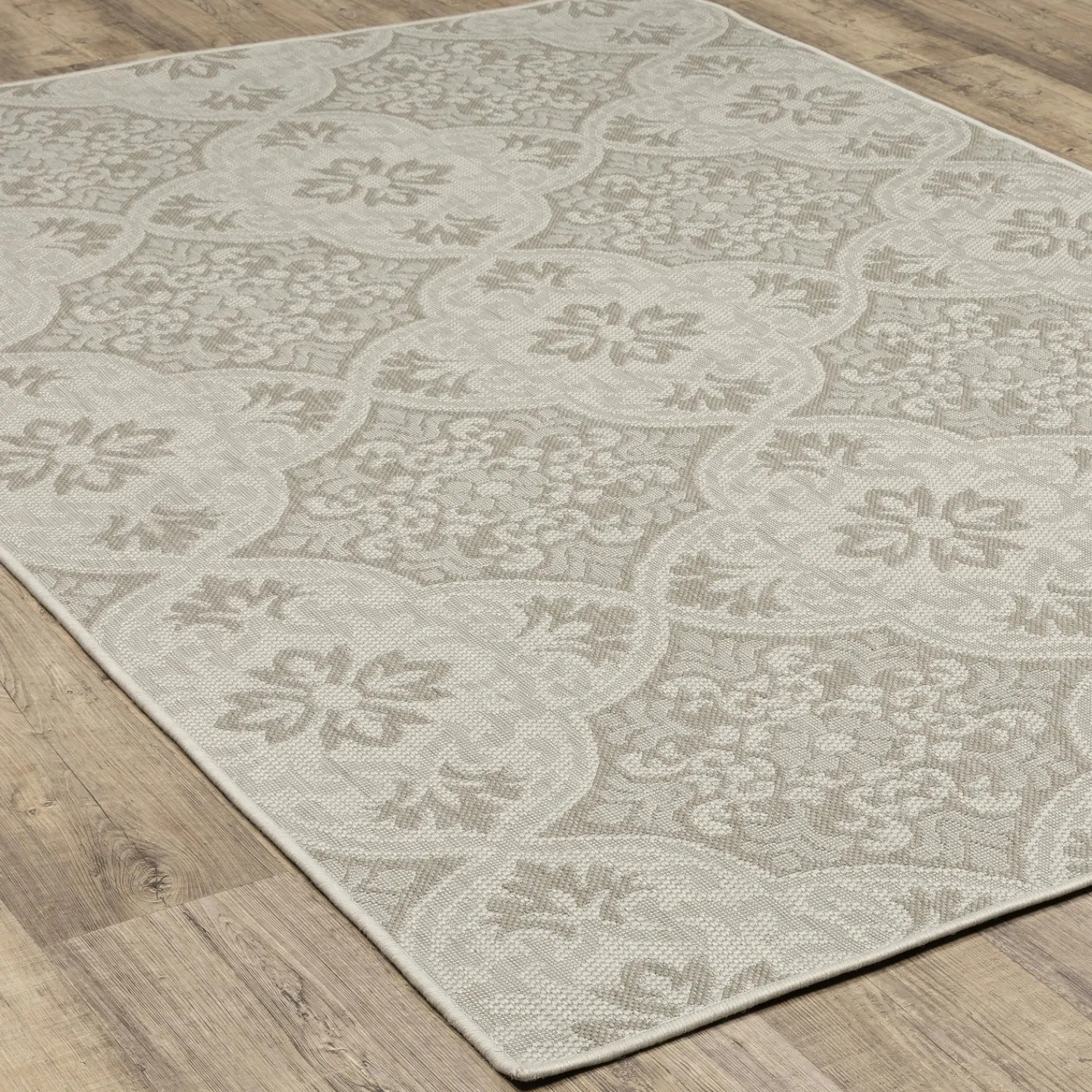 Plow & Hearth Area Rugs>Hamilton Vintage Indoor/Outdoor Runner, 1'10" x 7'3" Ivory