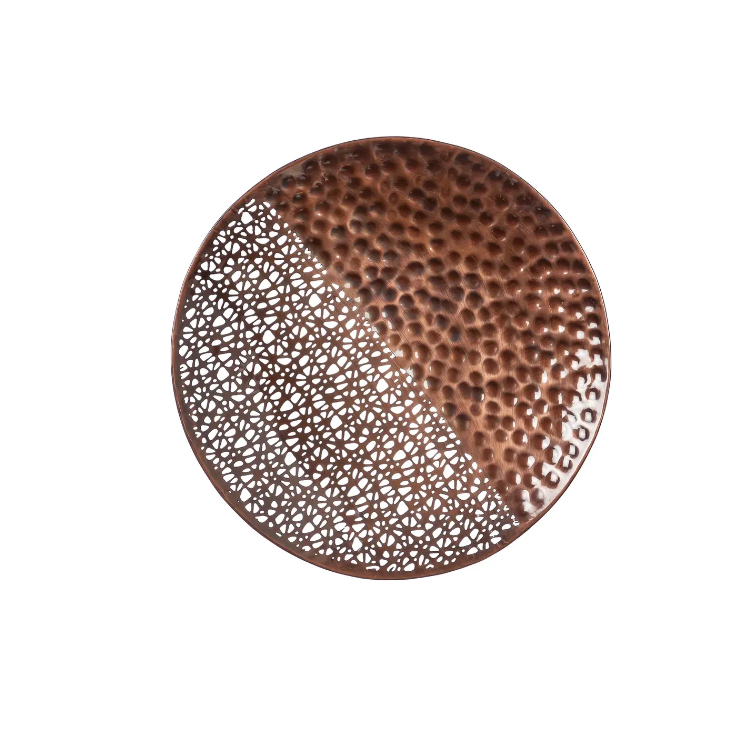Plow & Hearth Wall Art>Hammered Metal Wall Decor, Round, Set of 4