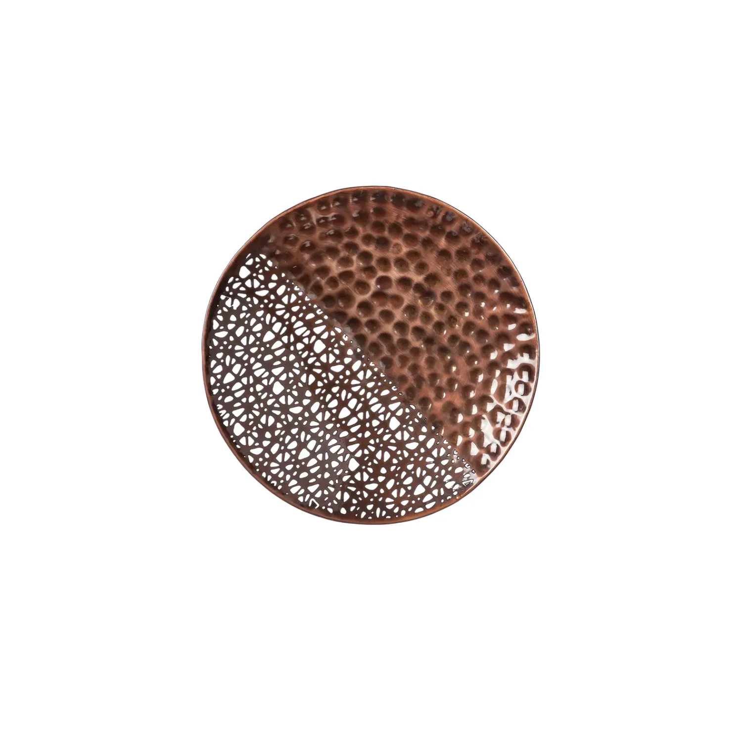 Plow & Hearth Wall Art>Hammered Metal Wall Decor, Round, Set of 4