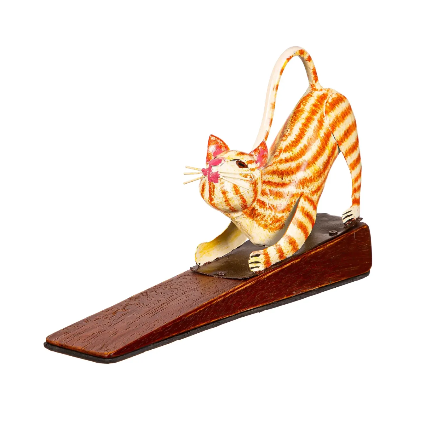Plow & Hearth Decorative Accents>Handcrafted Metal Cat Door Stopper