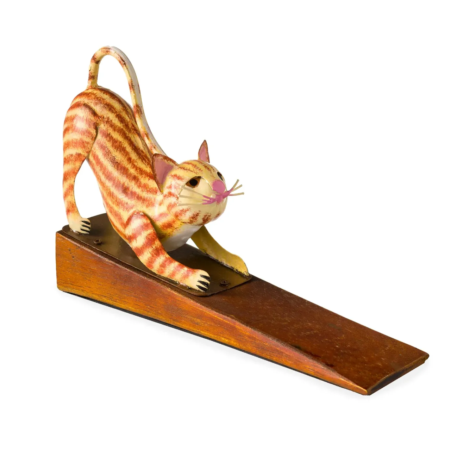 Plow & Hearth Decorative Accents>Handcrafted Metal Cat Door Stopper