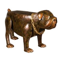 Plow & Hearth Accent Tables|Outdoor Side Tables>Handmade Metal Pit Bull Table