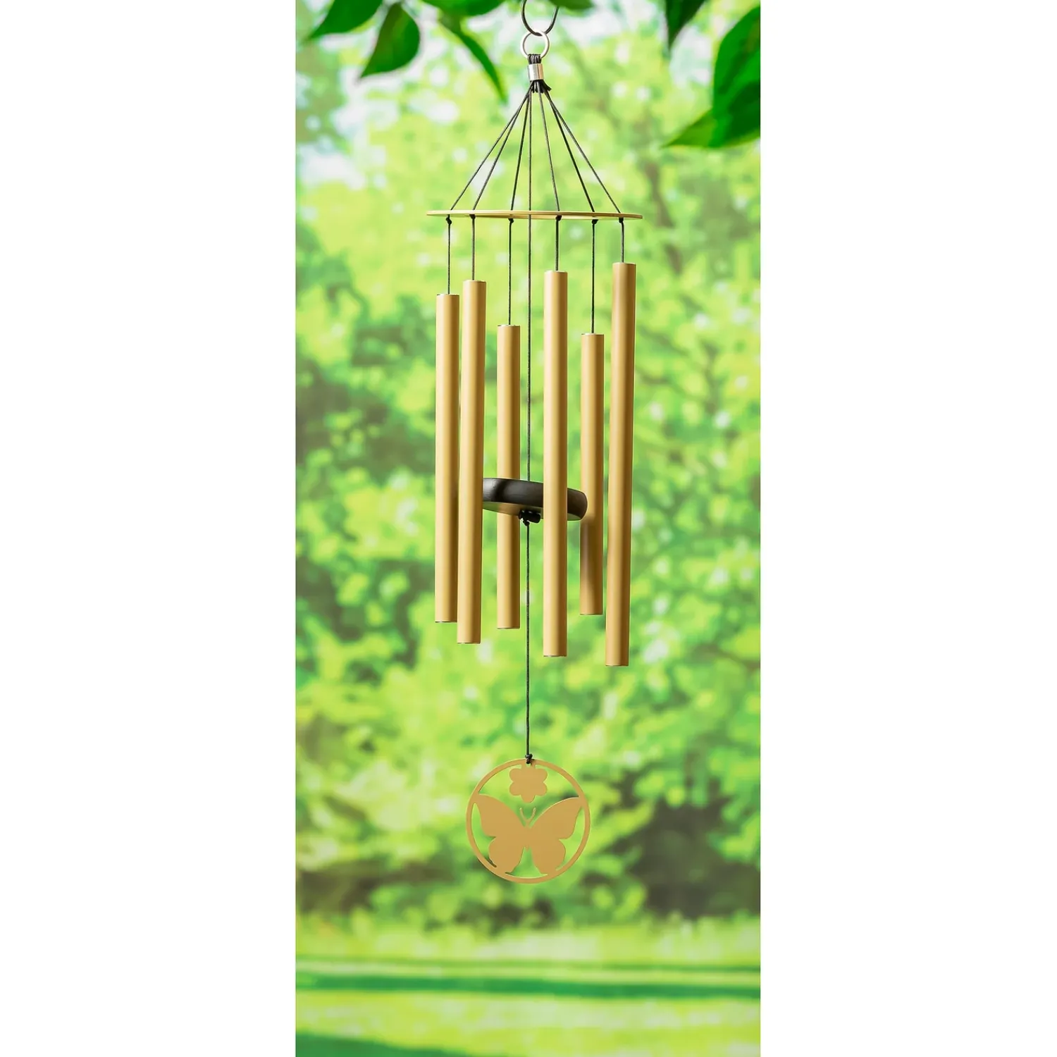 Plow & Hearth Wind Chimes & Mobiles>Hand-Tuned Butterfly Wind Chime