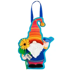 Plow & Hearth Fabric Door Hangers>Hanging Burlap Garden Gnome Door Décor
