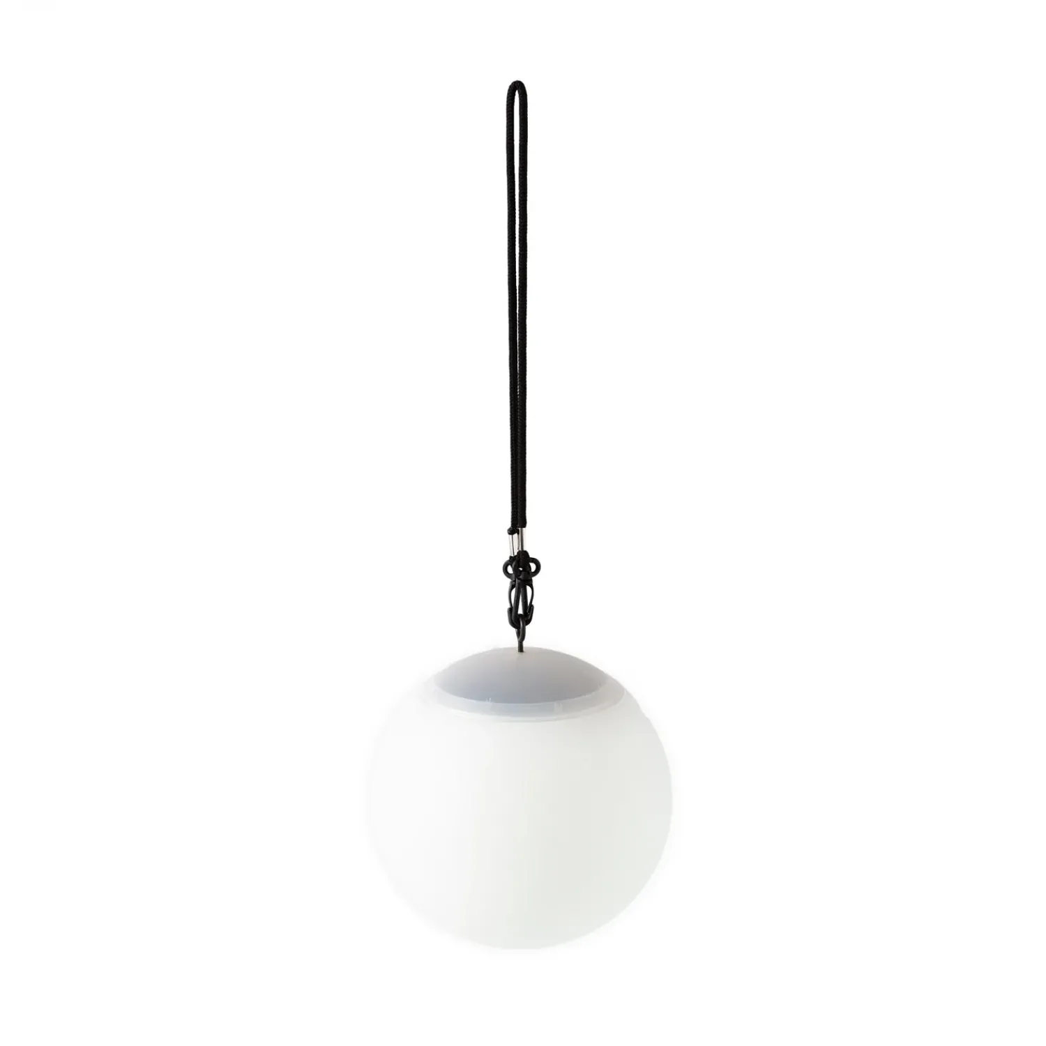 Plow & Hearth Lighted Garden Decorations|Lighted Accents>Hanging Solar Color Changing Sphere Light Black