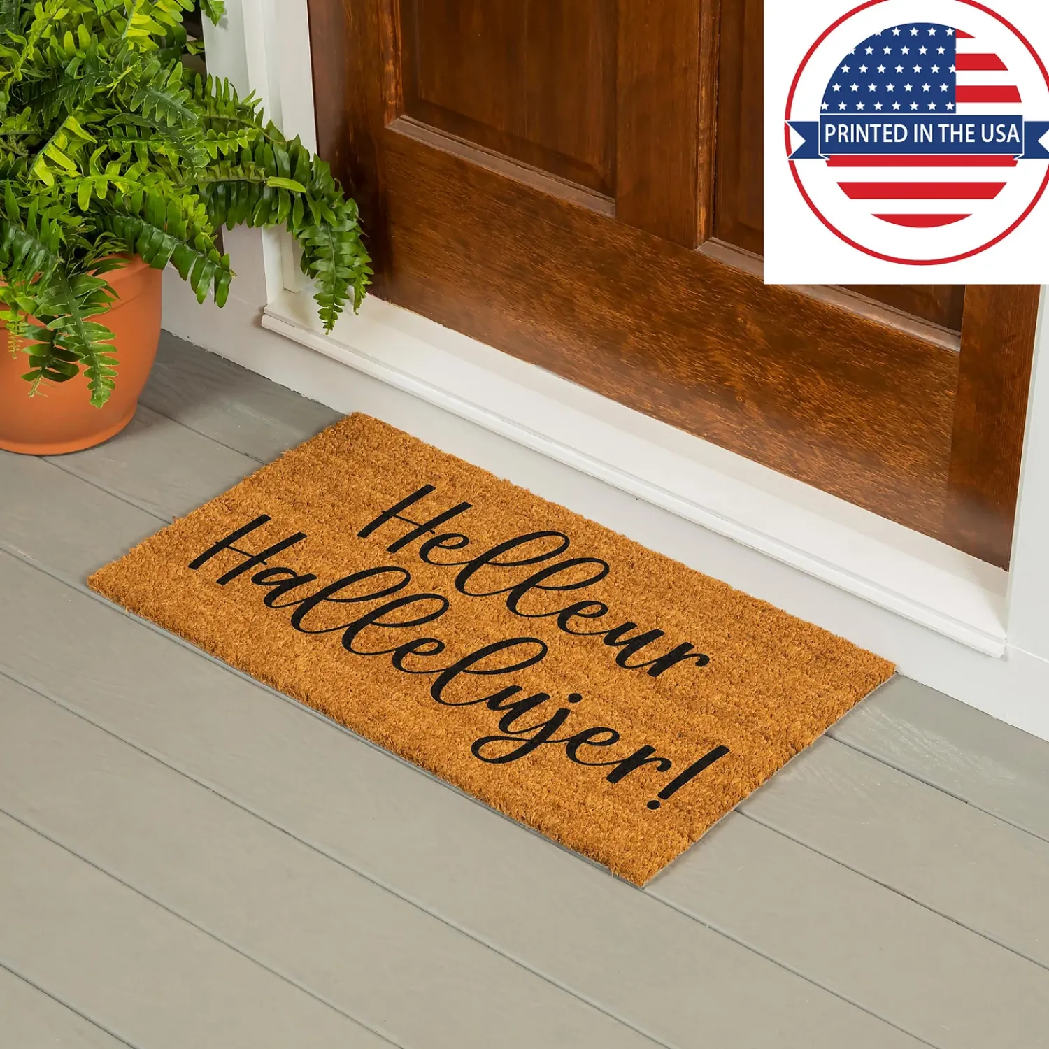 Plow & Hearth Coir Mats>Helleur Coir Mat