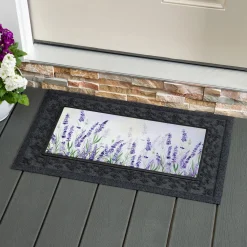 Plow & Hearth Interchangeable Mats>Hello Spring Lavender Sassafras Switch Mat