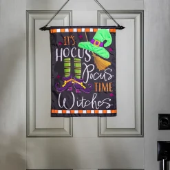 Plow & Hearth Garden Flags>Hocus Pocus Time Applique Garden Flag