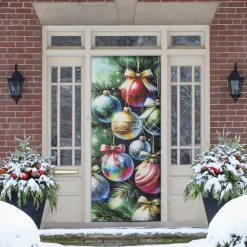 Plow & Hearth Bunting & Banners>Holiday Ornaments Door Cover