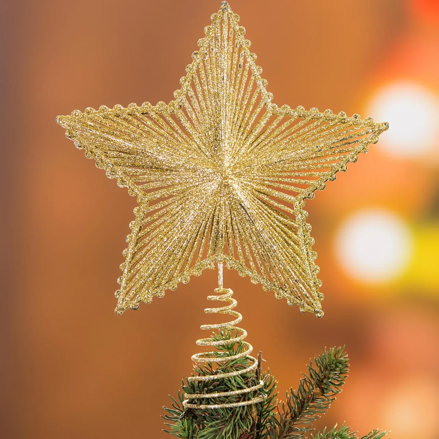 Plow & Hearth Lighted Trees & Garlands|Lighted Accents>Holiday Traditions Complete Christmas Tree Kit with 250 Lights and 140 Decorations, 7½'H