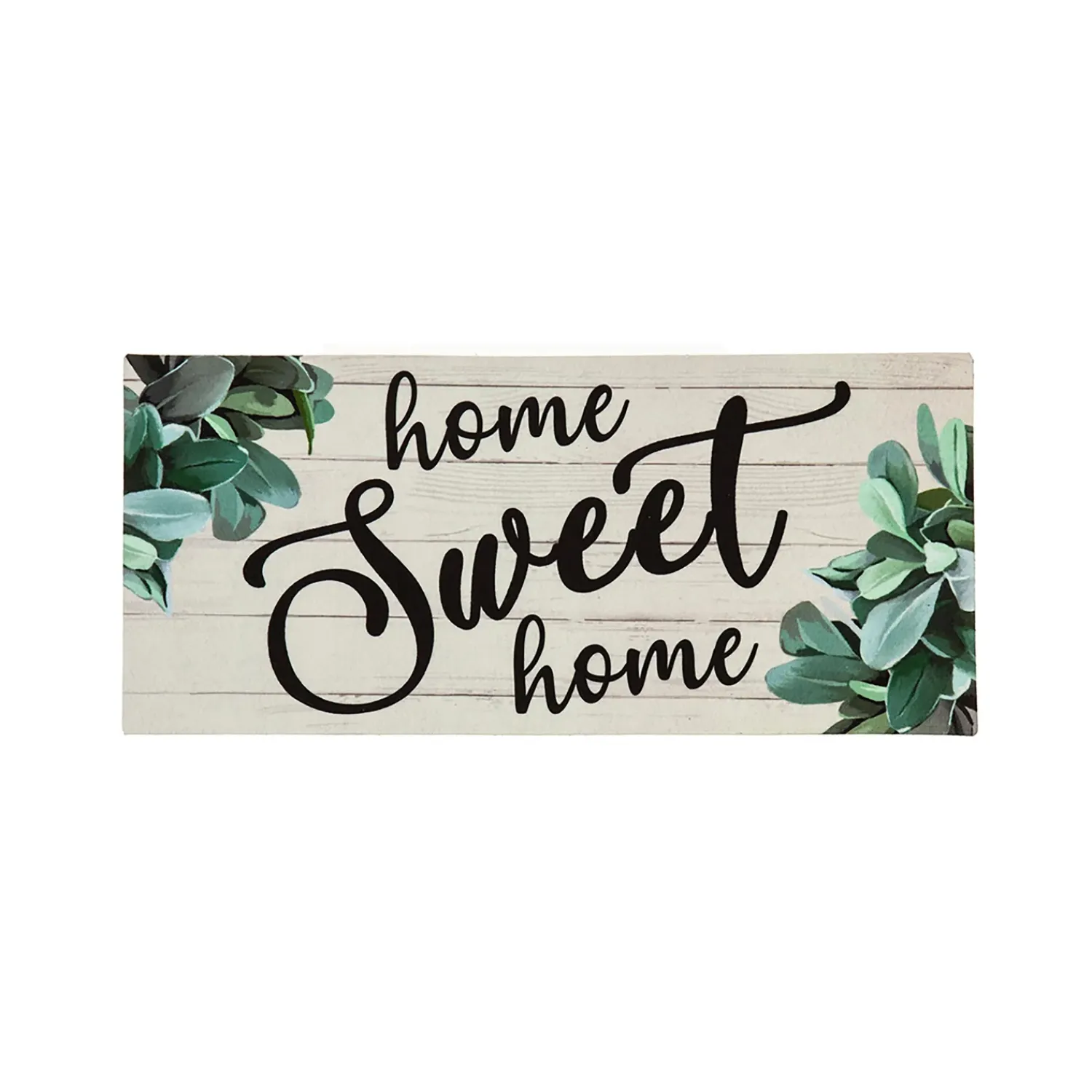 Plow & Hearth Interchangeable Mats>Home Sweet Home Eucalyptus Sassafras Switch Mat