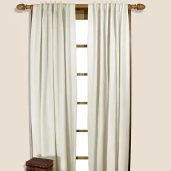 Plow & Hearth Curtain Panels>Homespun Rod-Pocket Insulated Curtain, 96"L