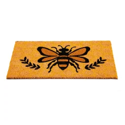 Plow & Hearth Coir Mats>Honeycomb Bee Coir Mat