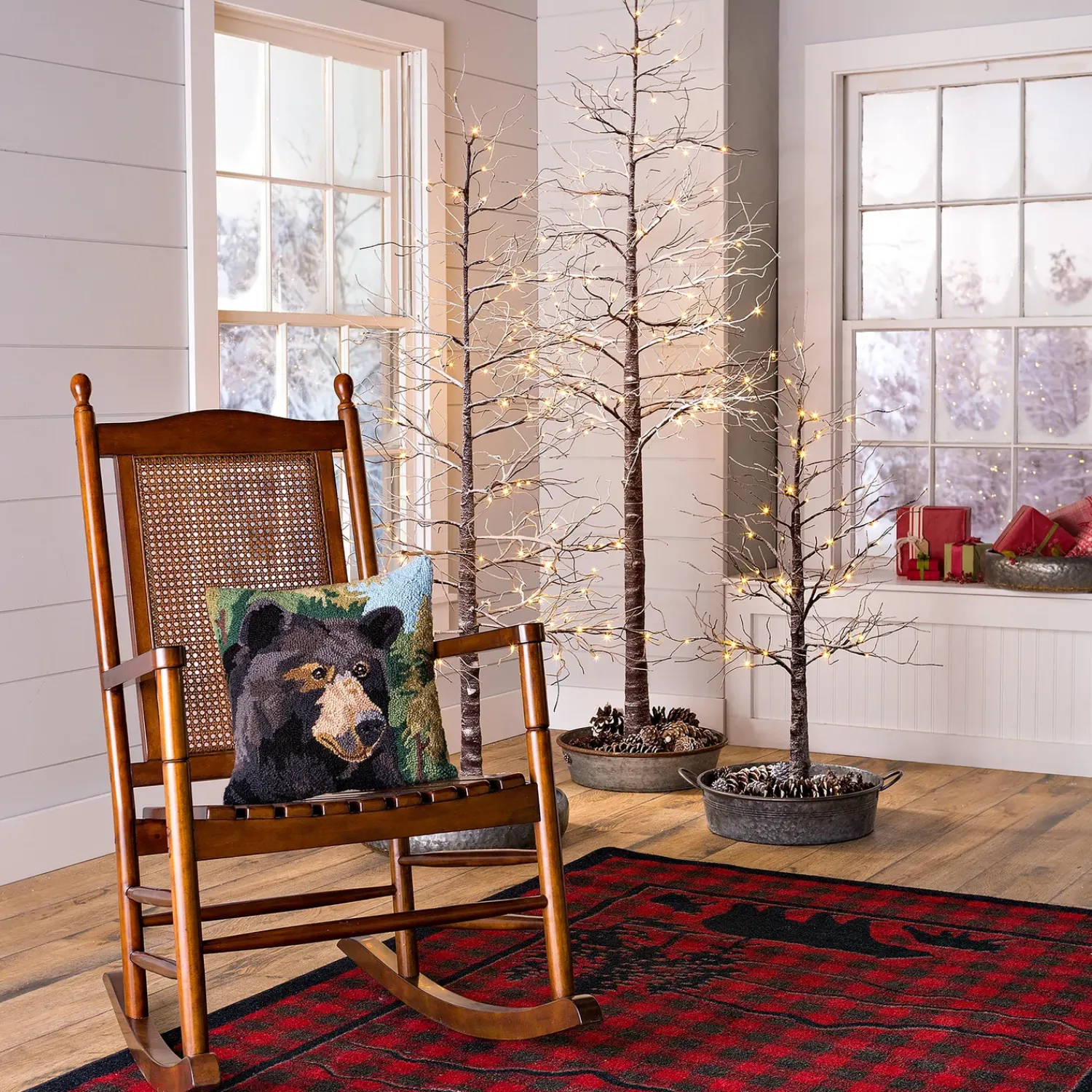 Plow & Hearth Area Rugs>Huntington Bear Buffalo Check Rug, 2'8" x 3'10"