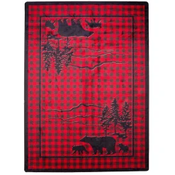 Plow & Hearth Area Rugs>Huntington Bear Buffalo Check Rug, 7'8" x 10'9"
