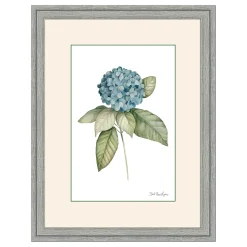 Plow & Hearth Wall Art>Hydrangea Framed Wall Art Painting