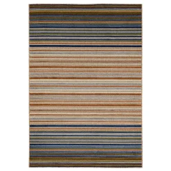 Plow & Hearth Area Rugs>Indoor/Outdoor Aruba Striped Polypropylene Rug, 8' x 10' Multi