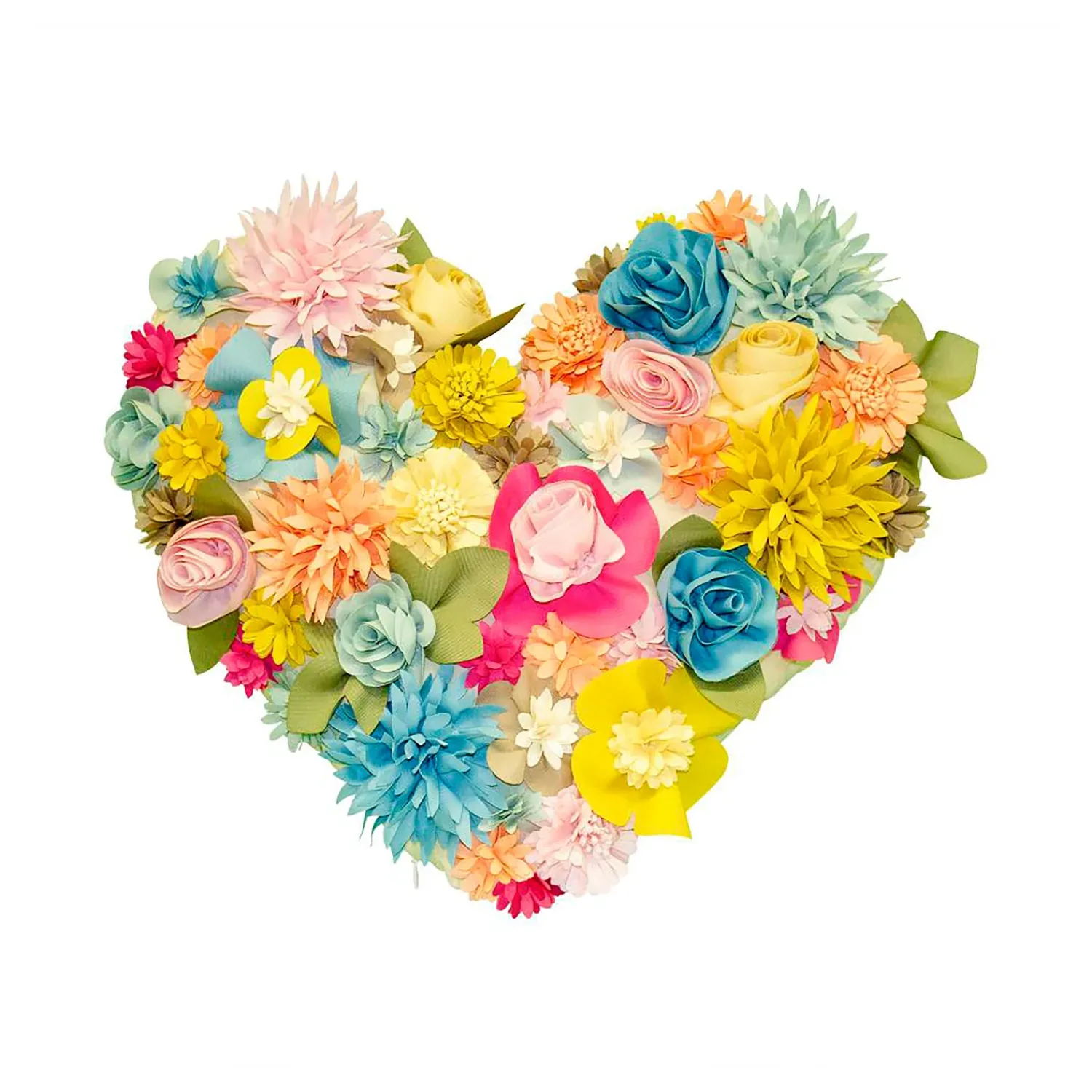 Plow & Hearth Outdoor Throw Pillows|Decorative Pillows>Indoor/Outdoor Bouquet Heart Pillow