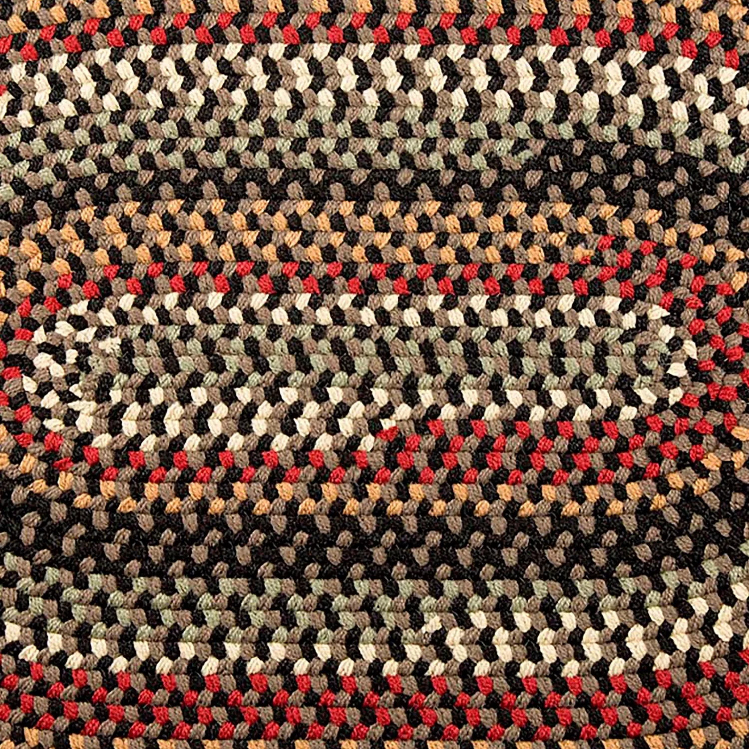 Plow & Hearth Area Rugs>Indoor/Outdoor Braided Polypro Roanoke Rug, 8' dia. Round