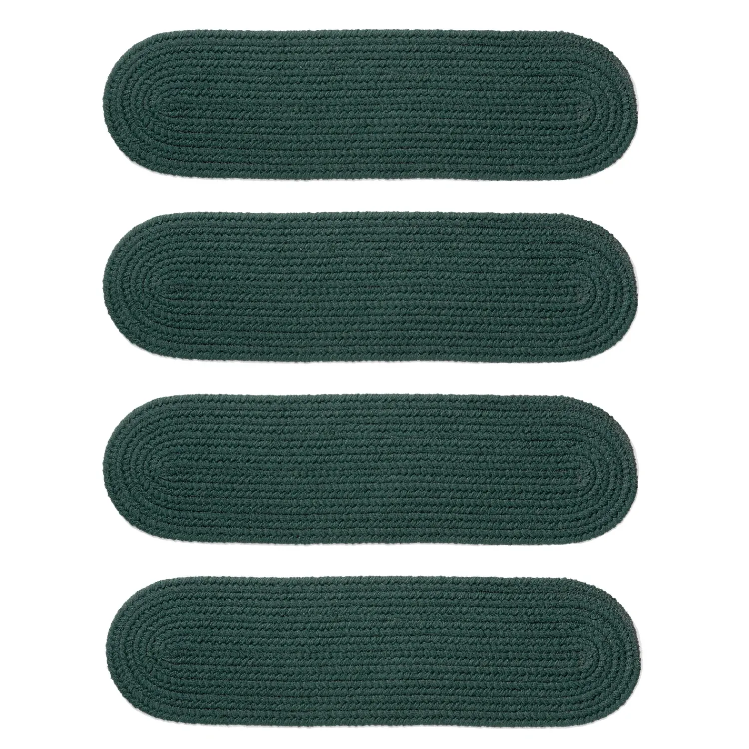 Plow & Hearth Stair Treads|Braided Rugs>Indoor/Outdoor Braided Polypro Roanoke Stair Treads, Set of 4