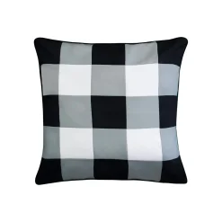 Plow & Hearth Outdoor Throw Pillows|Decorative Pillows>Indoor/Outdoor Bright Buffalo Plaid Throw Pillow