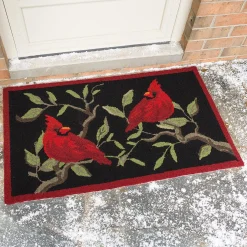 Plow & Hearth Hooked Rugs>Indoor/Outdoor Cardinal Accent Rug