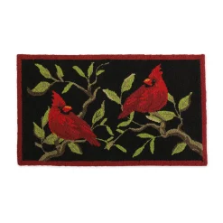 Plow & Hearth Hooked Rugs>Indoor/Outdoor Cardinal Accent Rug