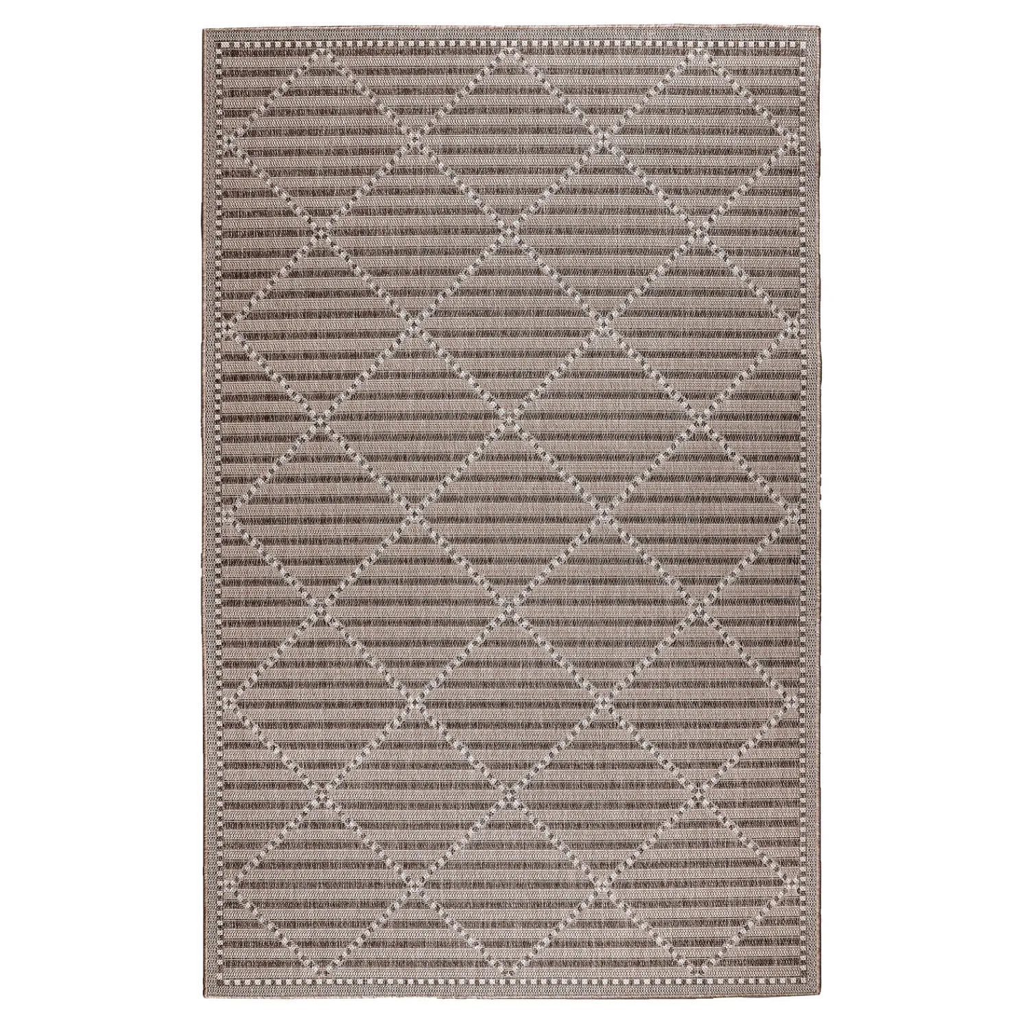 Plow & Hearth Area Rugs>Indoor/Outdoor Diamonds Rug, 4'10" x 7'6"
