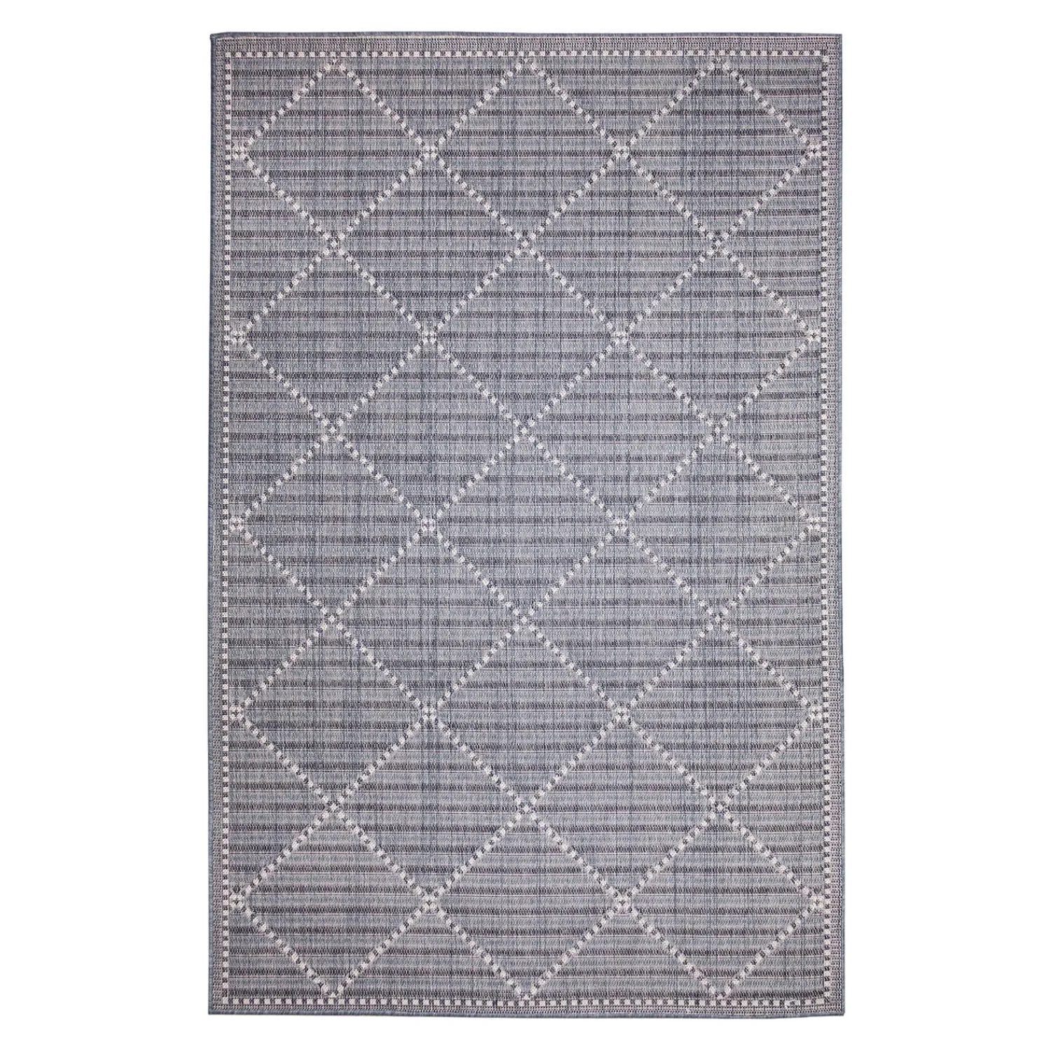 Plow & Hearth Area Rugs>Indoor/Outdoor Diamonds Rug, 4'10" x 7'6"