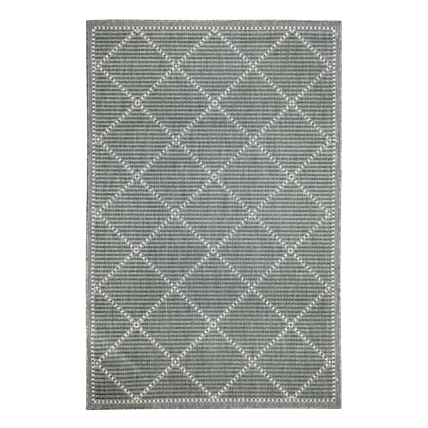 Plow & Hearth Area Rugs>Indoor/Outdoor Diamonds Rug, 4'10" x 7'6"
