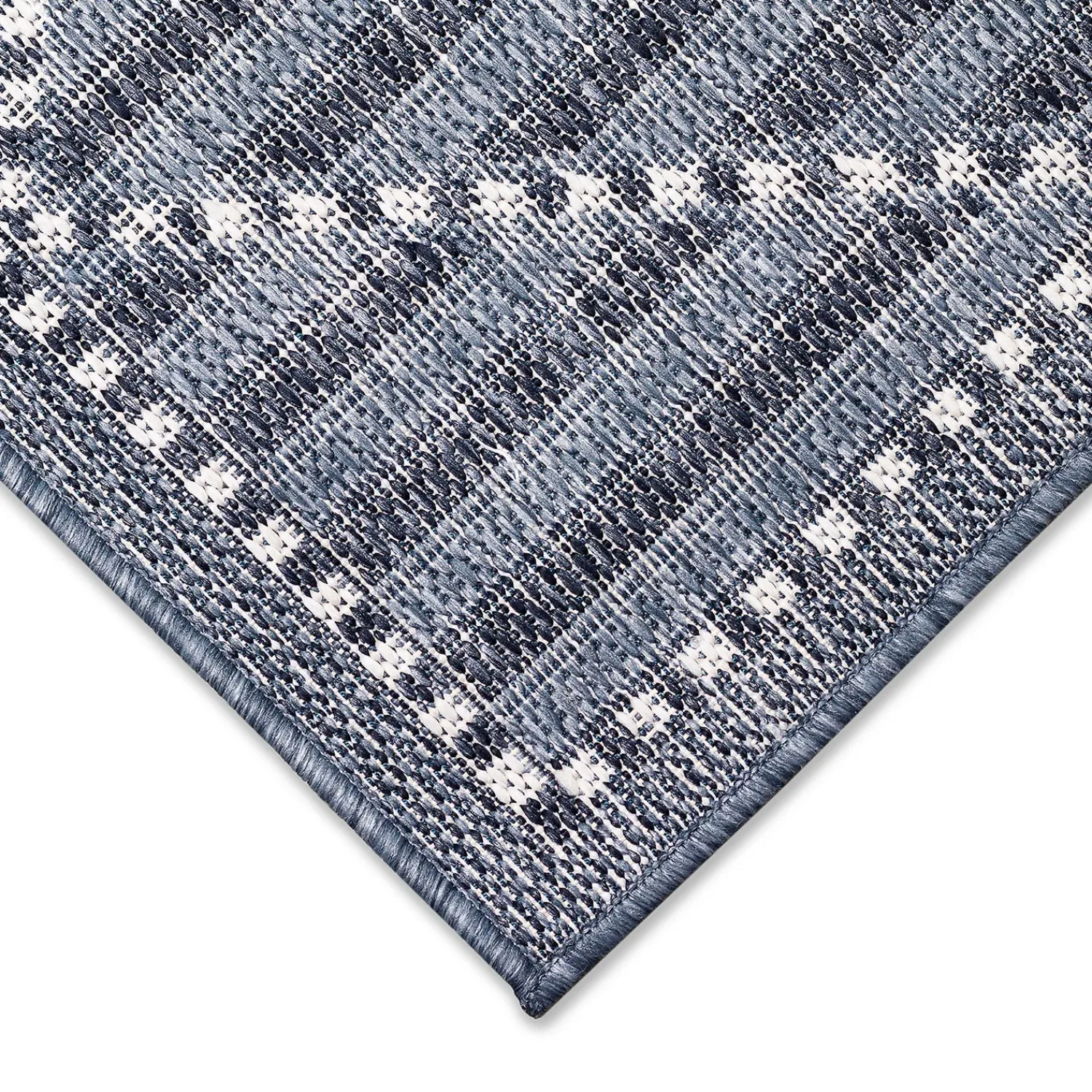 Plow & Hearth Runners>Indoor/Outdoor Diamonds Rug, 23" x 7'6" Runner