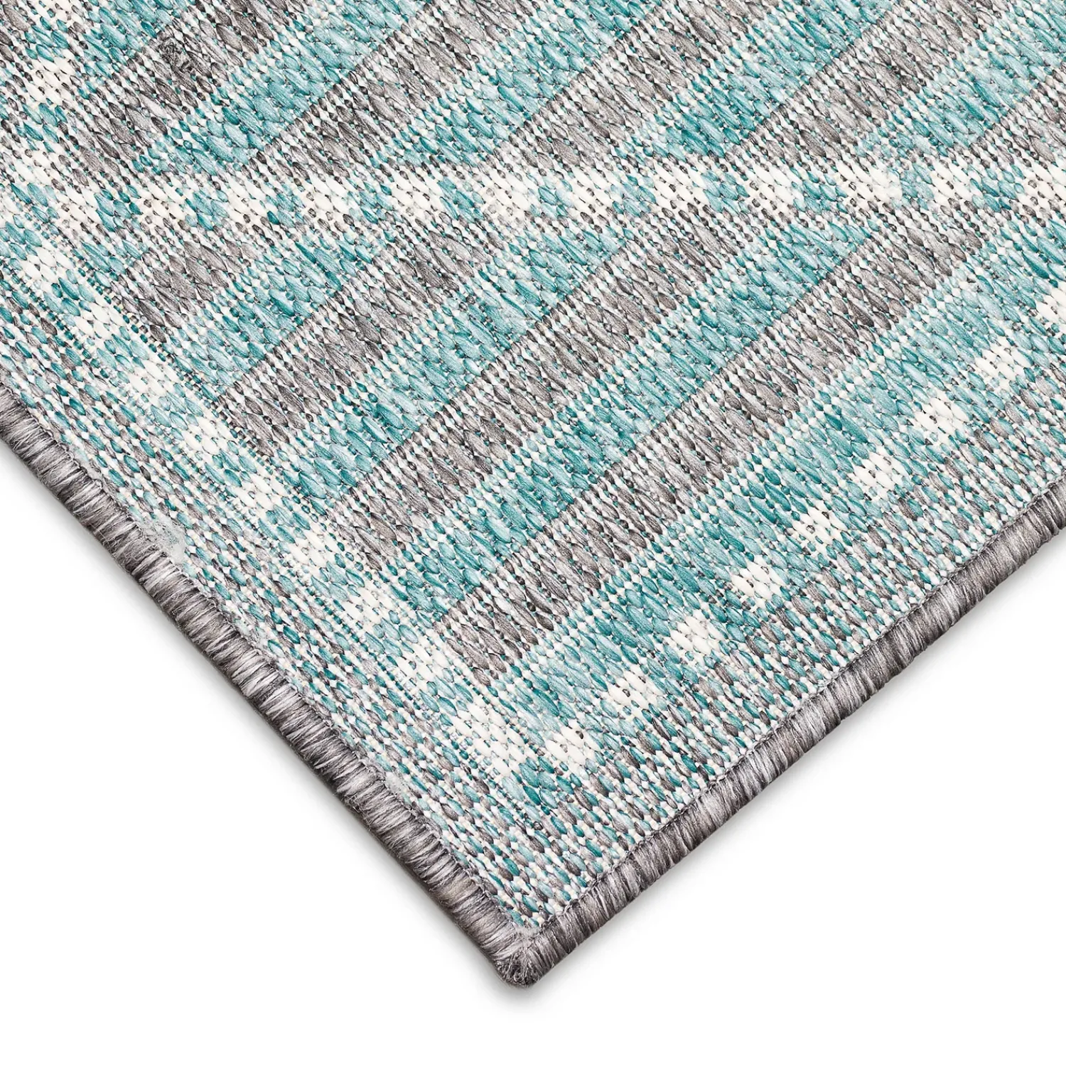 Plow & Hearth Runners>Indoor/Outdoor Diamonds Rug, 23" x 7'6" Runner