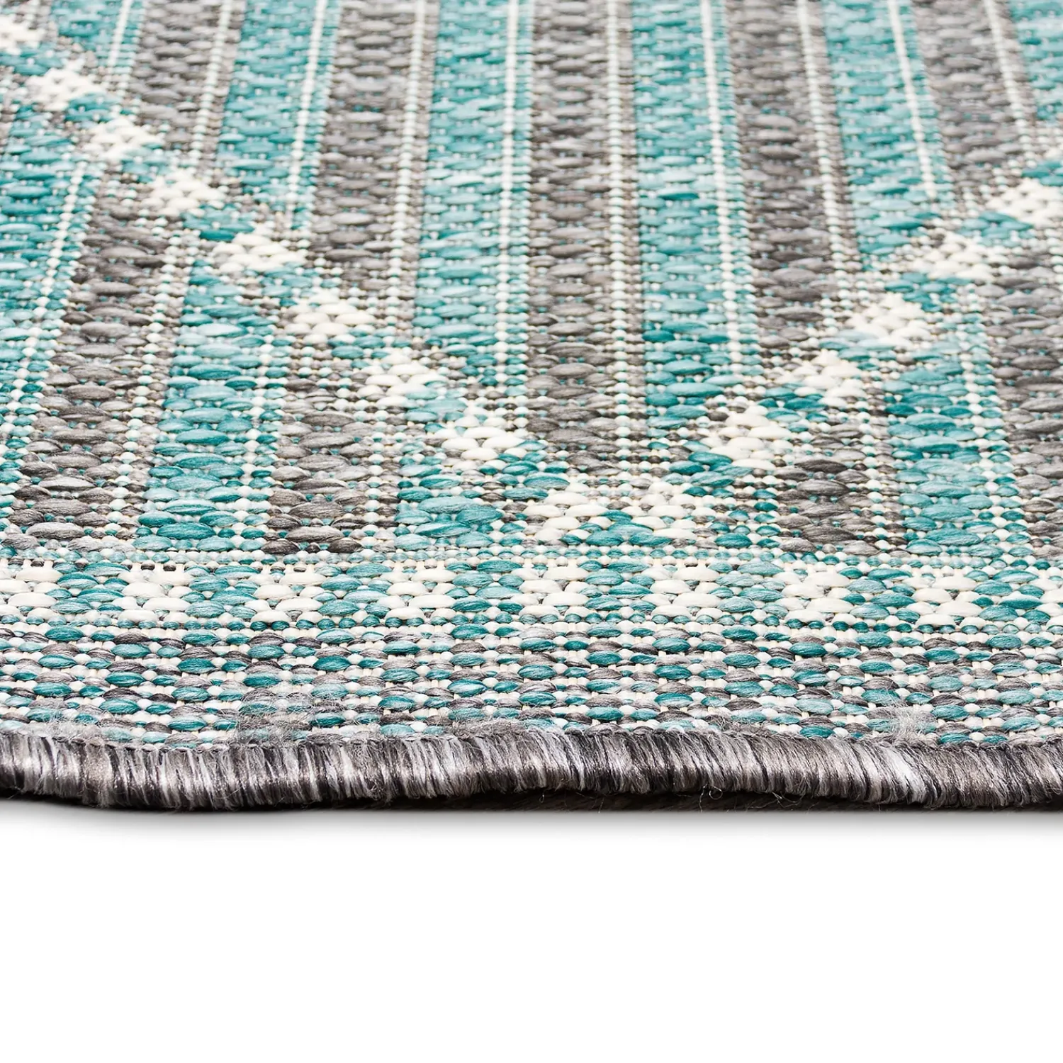 Plow & Hearth Runners>Indoor/Outdoor Diamonds Rug, 23" x 7'6" Runner