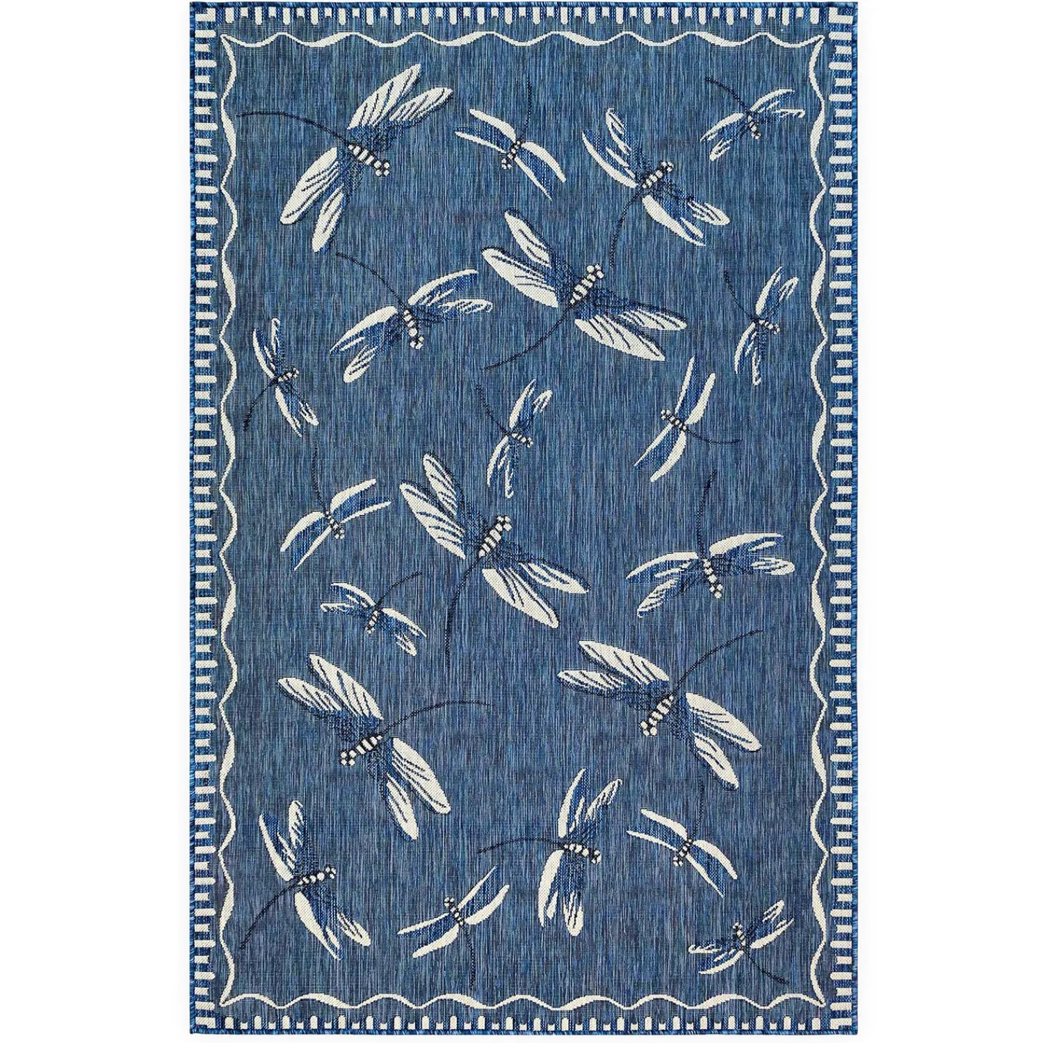 Plow & Hearth Area Rugs>Indoor/Outdoor Dragonfly Rug, 3'3" x 4'11"