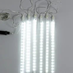 Plow & Hearth String Lights>Indoor/Outdoor Electric Icicle Chasing Lights with Cool White LEDs