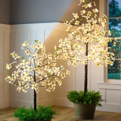 Plow & Hearth Lighted Trees & Garlands><noscript><img width=