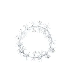 Plow & Hearth Wreaths|Lighted Accents>Indoor/Outdoor Electric Lighted Wreath Holiday Decoration