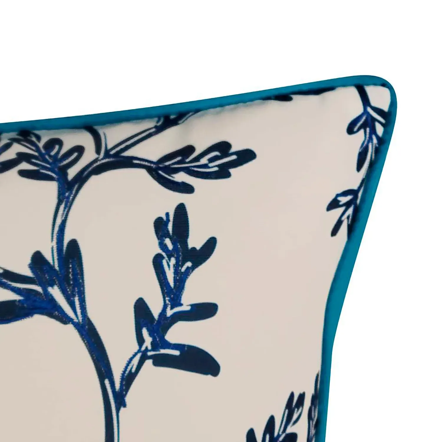 Plow & Hearth Decorative Pillows>Indoor/Outdoor Embroidered Peacock and Vines Throw Pillow