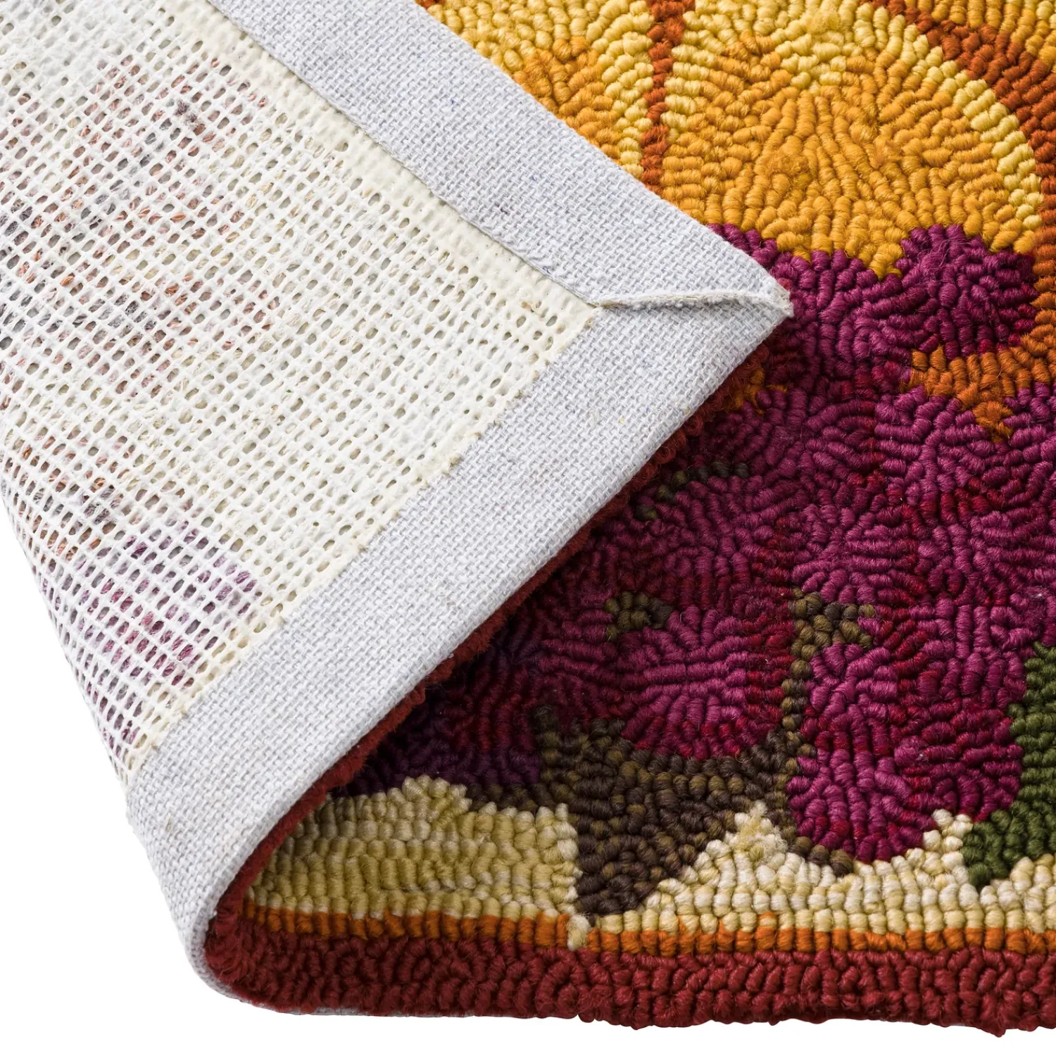 Plow & Hearth Hooked Rugs>Indoor/Outdoor Fall Bounty Hooked Polypropylene Accent Rug