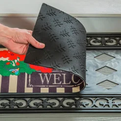 Plow & Hearth Interchangeable Mats>Indoor/Outdoor Fleur Scroll Sassafras Mat Tray