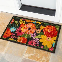 Plow & Hearth Hooked Rugs>Indoor/Outdoor Fresh Picked Hand-Hooked Polypropylene Accent Rug
