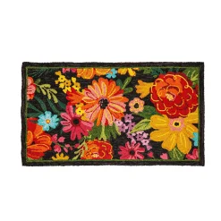 Plow & Hearth Hooked Rugs>Indoor/Outdoor Fresh Picked Hand-Hooked Polypropylene Accent Rug