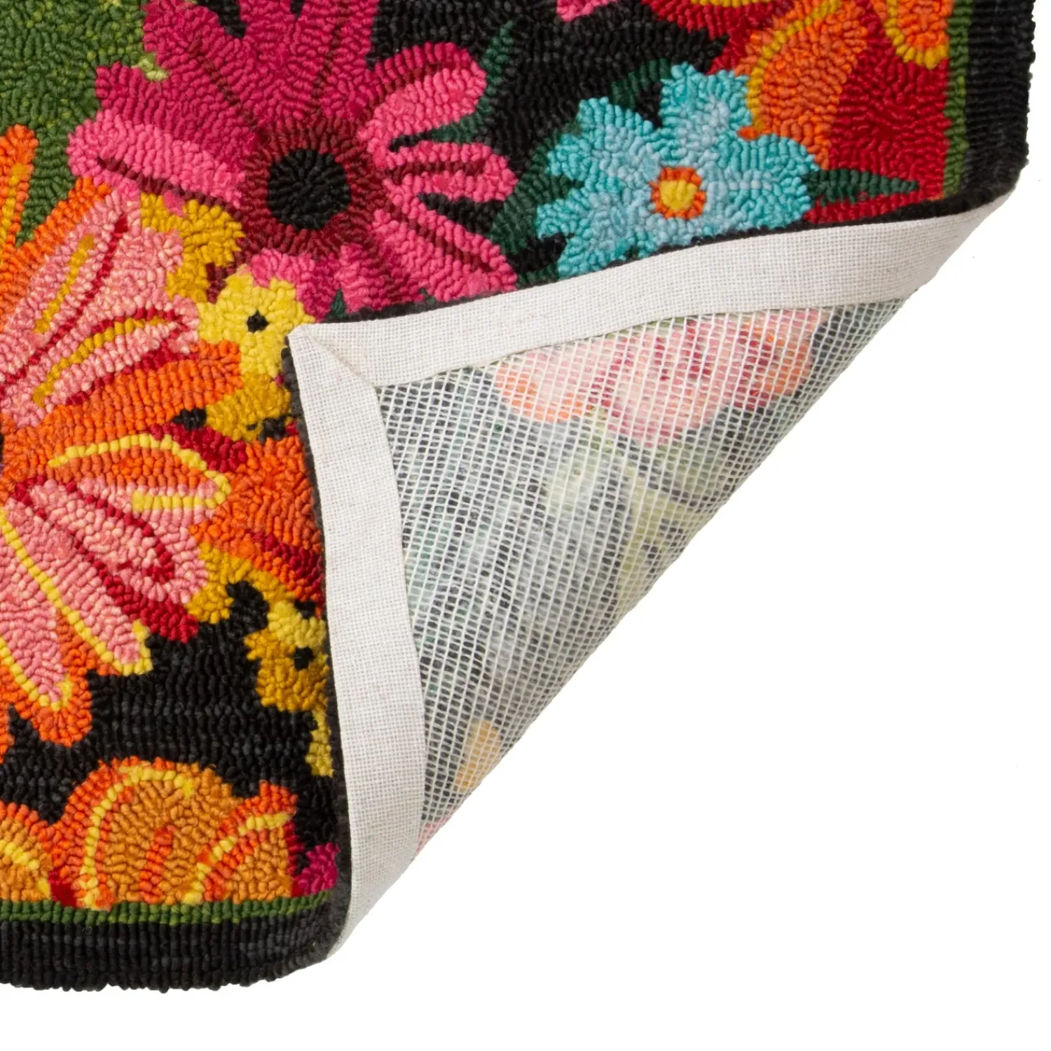 Plow & Hearth Hooked Rugs>Indoor/Outdoor Fresh Picked Hand-Hooked Polypropylene Accent Rug