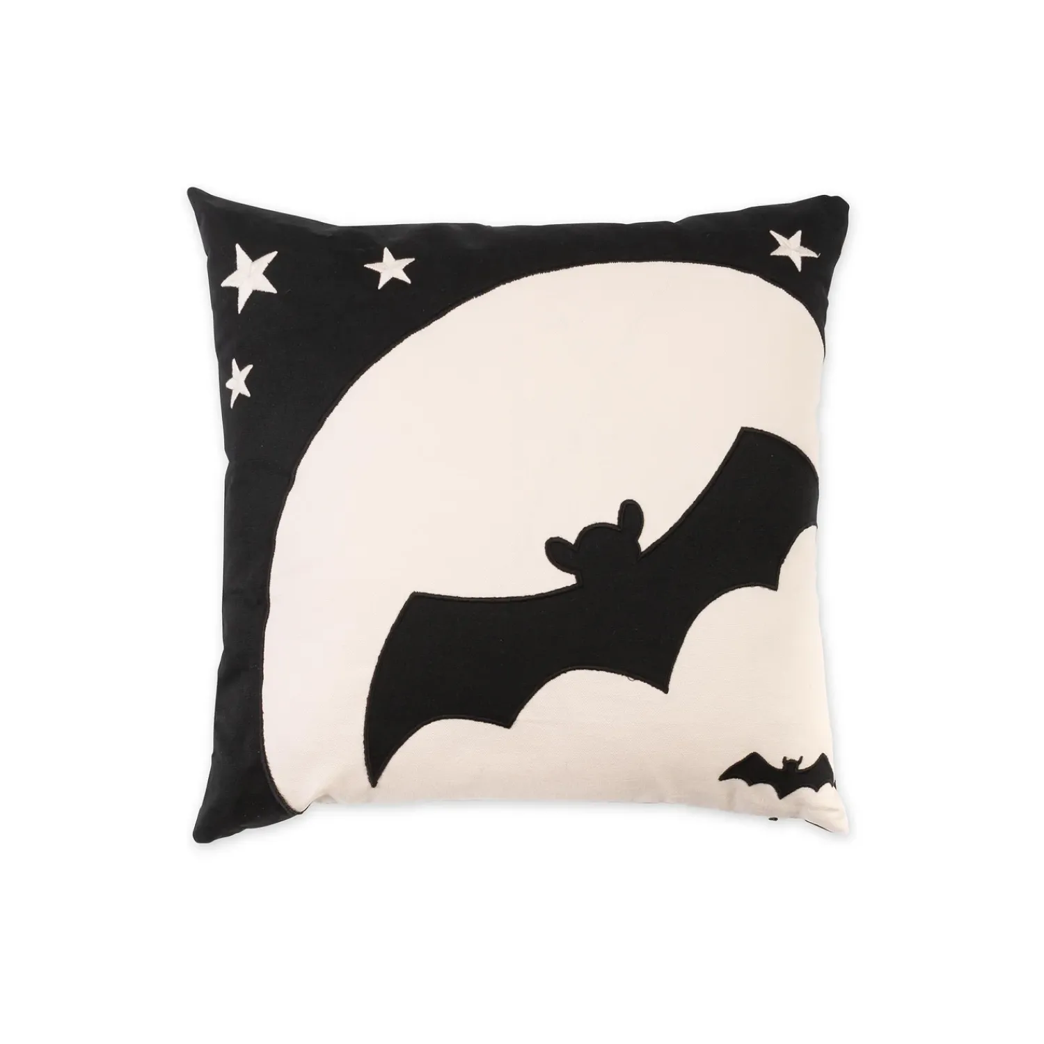 Plow & Hearth Outdoor Throw Pillows|Decorative Pillows>Indoor/Outdoor Halloween Night Bat Cotton Throw Pillow