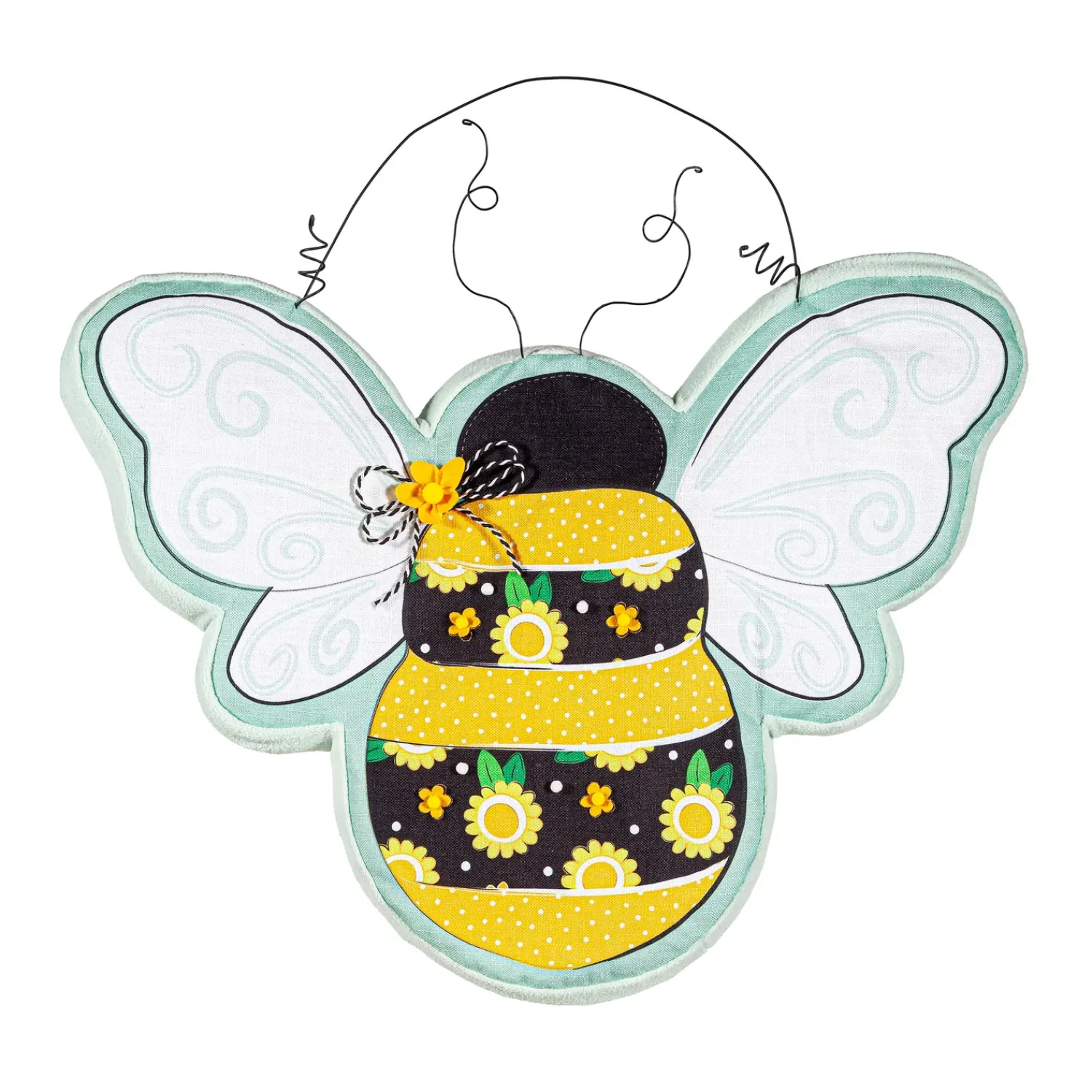 Plow & Hearth Fabric Door Hangers>Indoor/Outdoor Home Sweet Home Bee Estate Door Décor