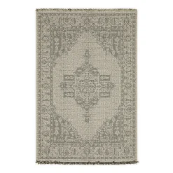 Plow & Hearth Area Rugs>Indoor/Outdoor Huntington Medallion Polypropylene Rug, 9'10" x 12'10"