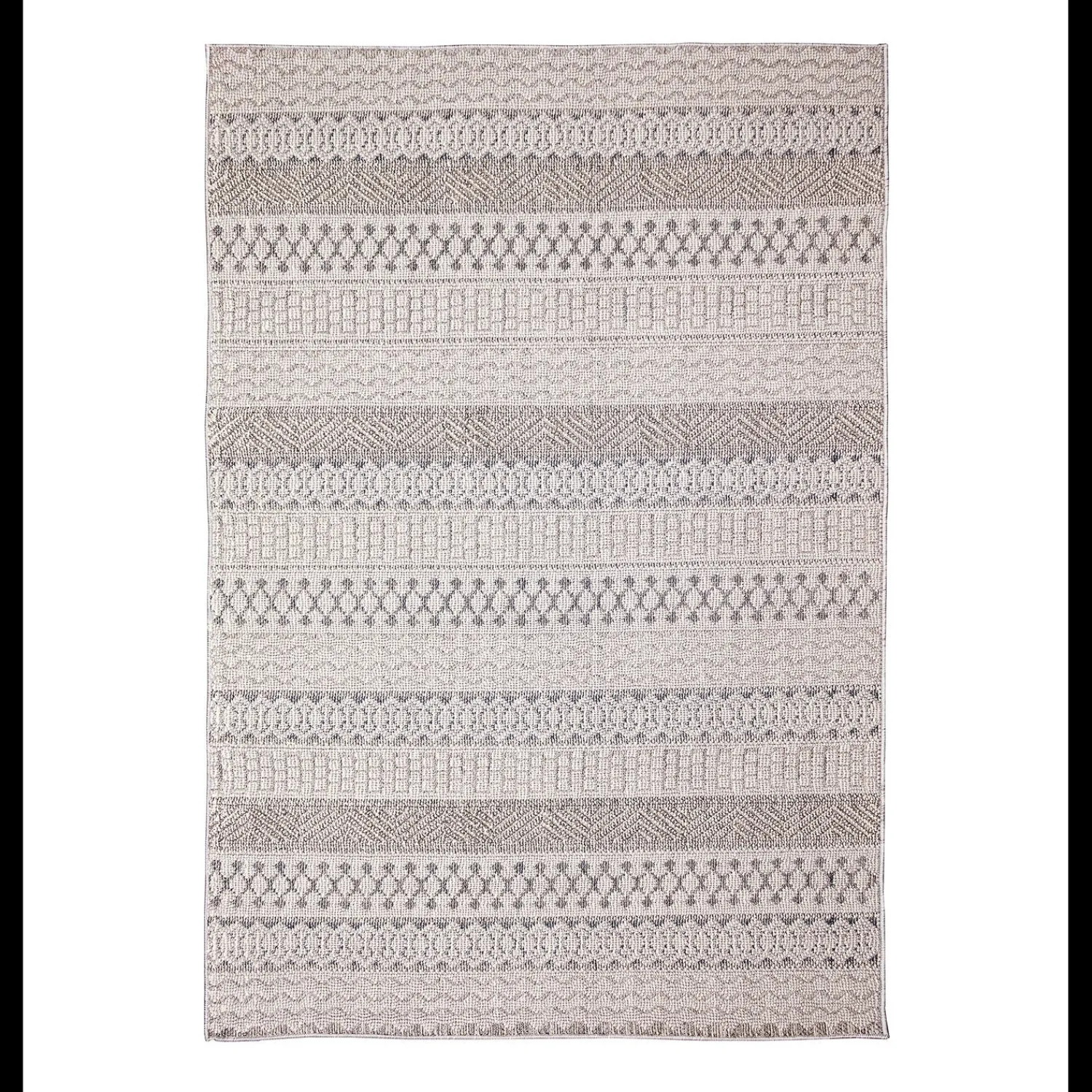 Plow & Hearth Area Rugs>Indoor/Outdoor Kitty Hawk Striped Rug, 5'3" x 7'3"