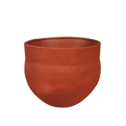 Plow & Hearth Planters & Plant Stands>Indoor/Outdoor Large Metal Planter with Terra Cotta Finish