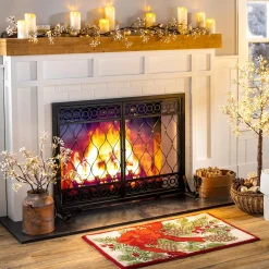 Plow & Hearth Faux Flowers & Plants|Lighted Trees & Garlands>Indoor/Outdoor Lighted Baby's Breath Garland with Timer